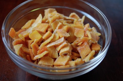 Prepped dried mango